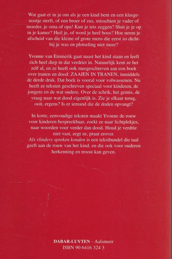 Als vlinders spreken konden achterkant