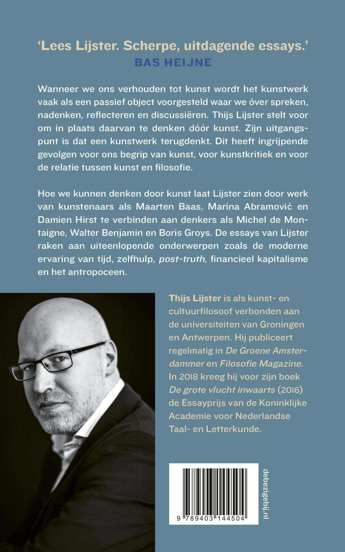 Kijken, proeven, denken Kijken, proeven, denken achterkant