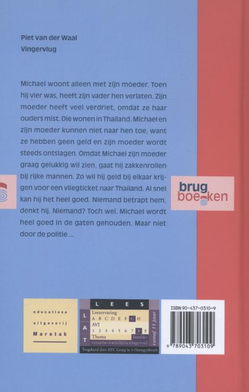 Vingervlug / Brugboeken achterkant