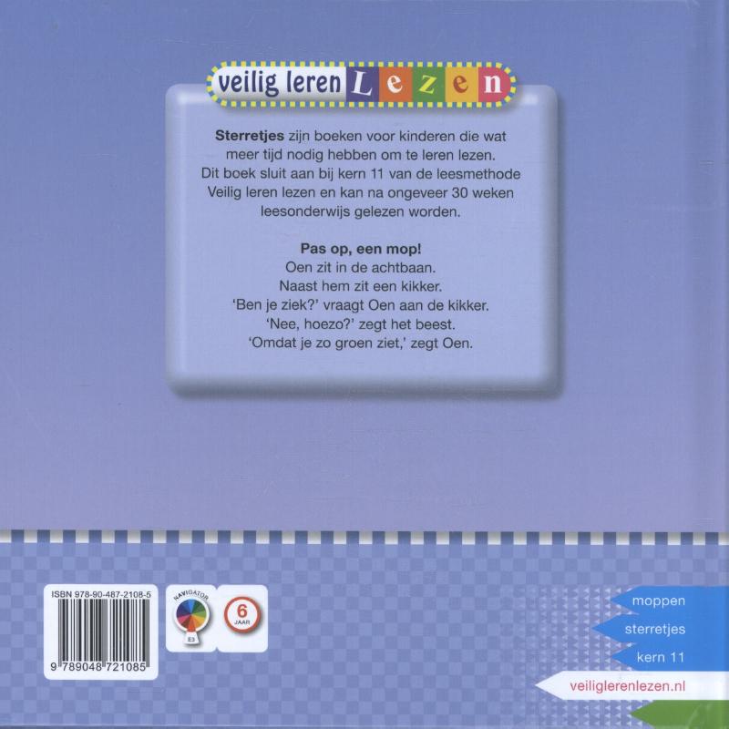 Pas op, een mop! / AVI E3 / Veilig leren lezen achterkant