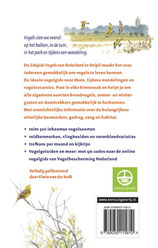 Zakgids vogels van Nederland en België Zakgids vogels van Nederland en België achterkant