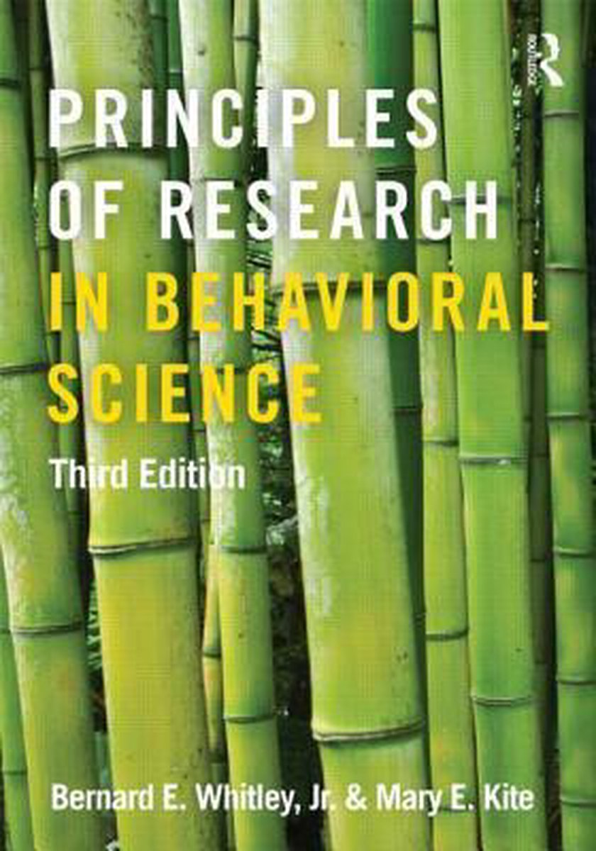 Mary Kite Principles Of Research In Behavioral Science