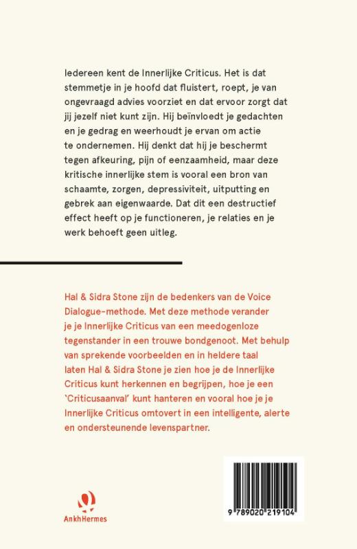 De innerlijke criticus ontmaskerd achterkant
