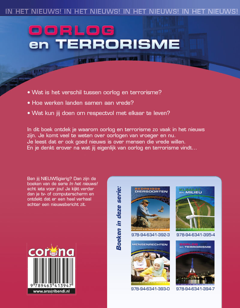 Oorlog en terrorisme / In het nieuws! achterkant