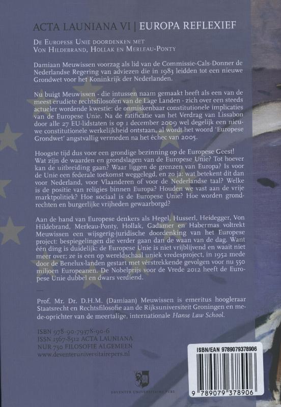 Acta Launiana VI -   Europa reflexief achterkant