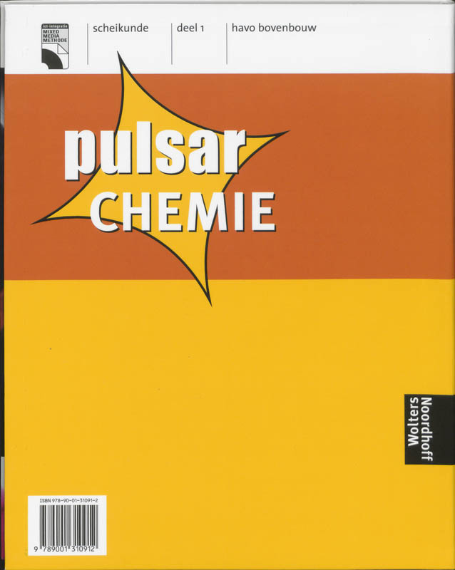 Leerboek 1 Havo bovenbouw Pulsar-Chemie achterkant