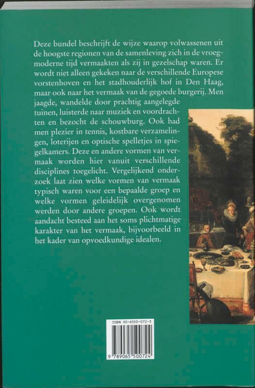 Vermaak van de elite in de vroegmoderne tijd achterkant