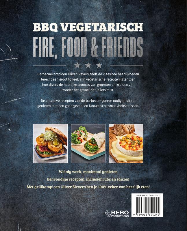 BBQ vegetarisch / Fire, food & friends achterkant