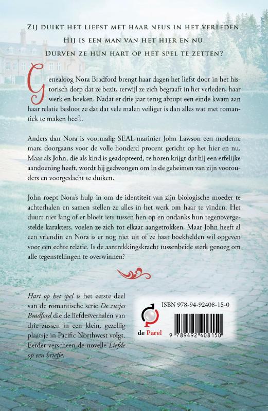 Hart op het spel / De zusjes Bradford / 1 achterkant