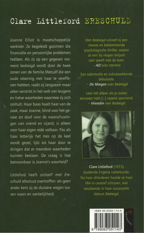 Ereschuld achterkant
