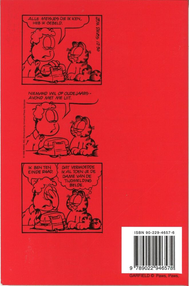 Verliefd / Garfield Loeb pockets - themareeks / 2 achterkant