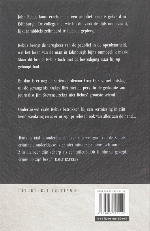 Dode zielen / John Rebus / 10 achterkant
