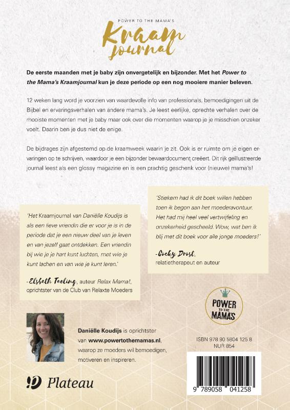 Power to the Mama's Kraamjournal Power to the Mama's Kraamjournal achterkant