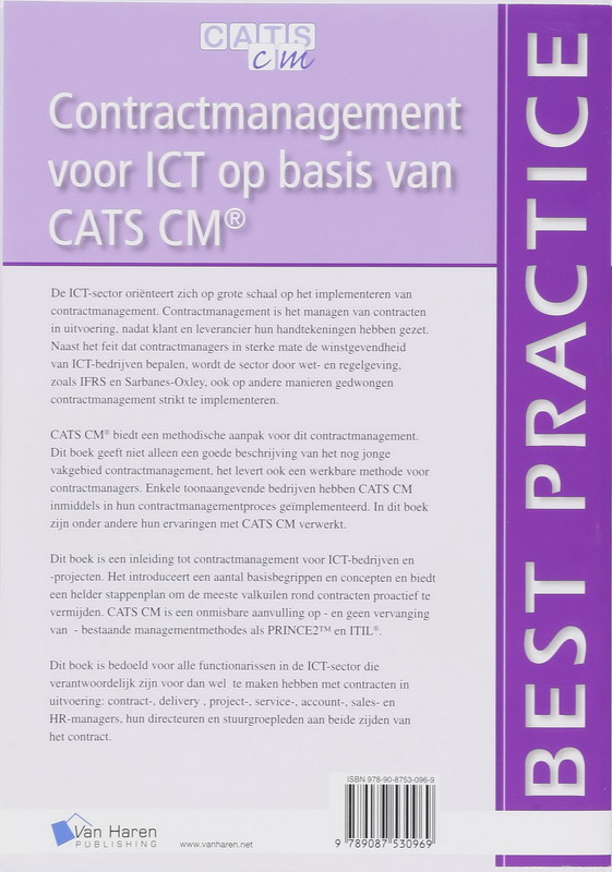 Contractmanagement voor it op basis van cats achterkant