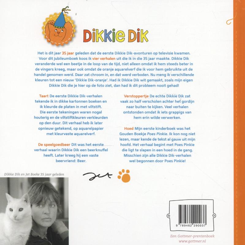 Dikkie Dik jubileumboek Dikkie Dik jubileumboek achterkant