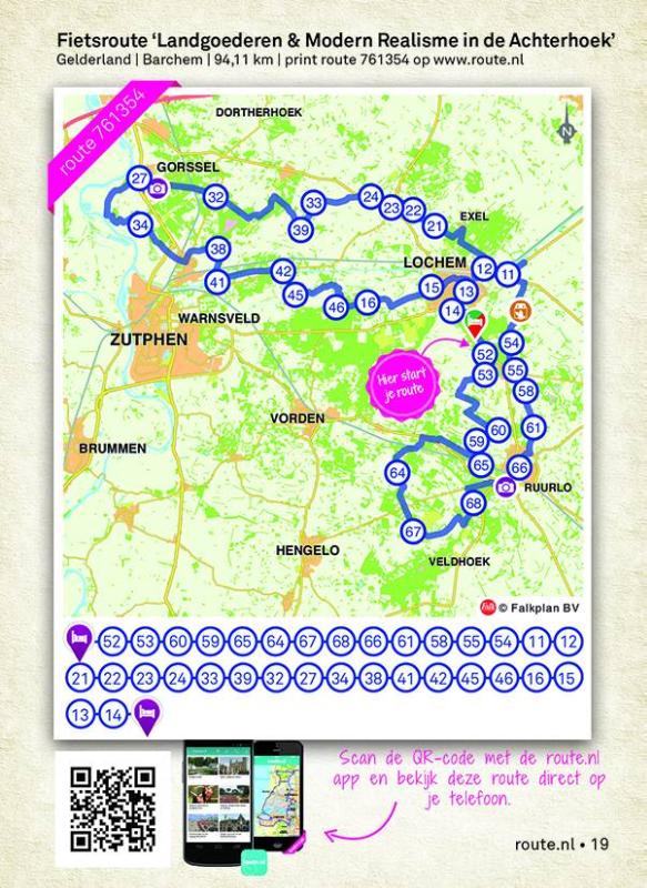 Falkplan  -   Route.nl Groots Genieten in de Achterhoek achterkant