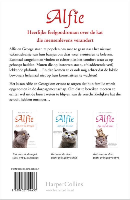 Kat op vakantie / Alfie achterkant