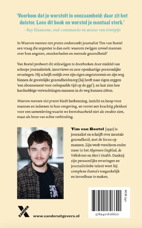 Waarom mannen niet praten achterkant