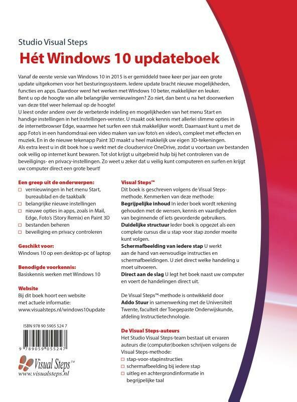 Hét Windows 10 updateboek achterkant