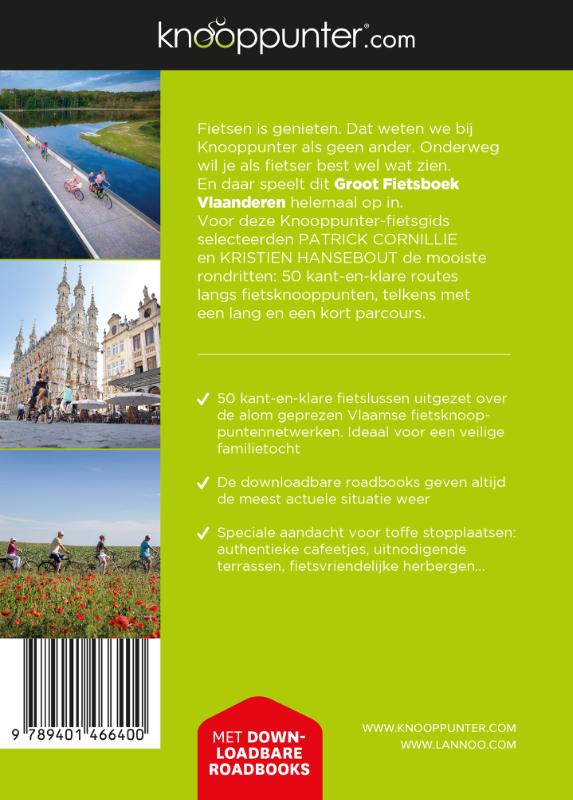 Groot fietsboek Vlaanderen / Knooppunter.com [fietsgidsen] achterkant