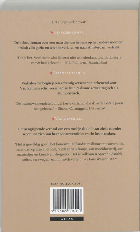 Het vroege werk Het vroege werk achterkant