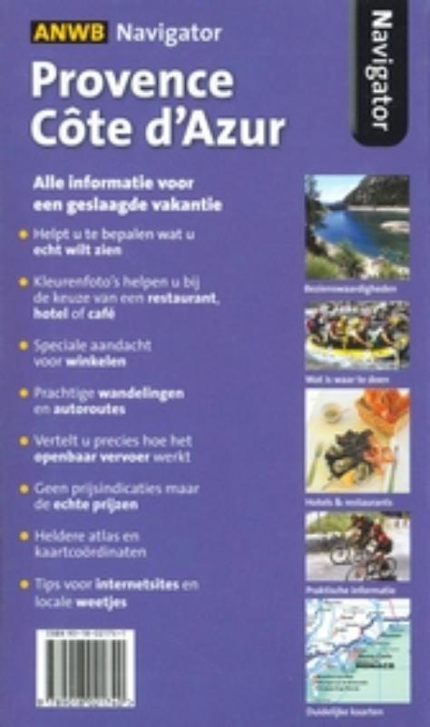 Provence Cote d'Azur / ANWB navigator achterkant