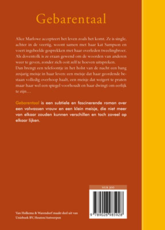 Gebarentaal Gebarentaal achterkant