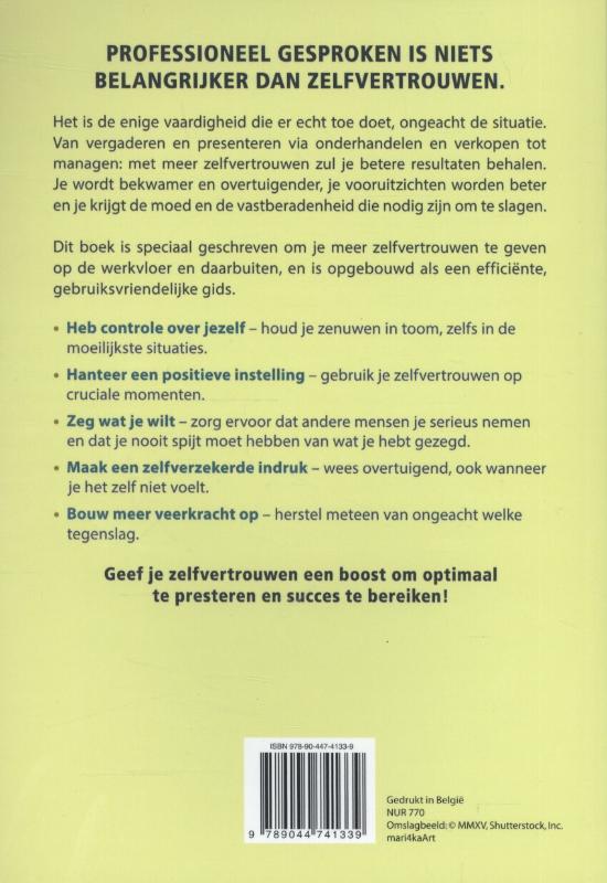 Meer zelfvertrouwen op het werk achterkant