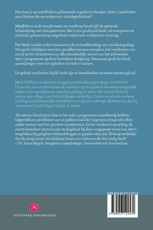 Mindfulness en de transformatie van wanhoop achterkant