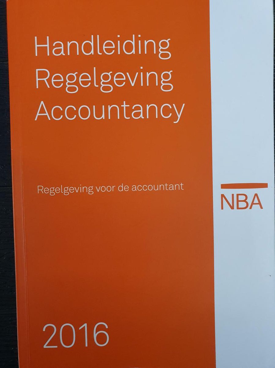 Handleiding regelgeving accountancy 2016