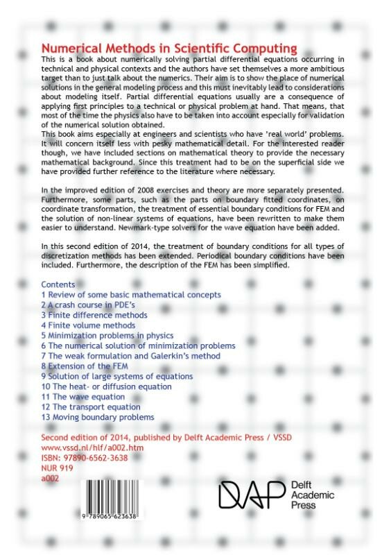 Numerical methods in scientific computing achterkant