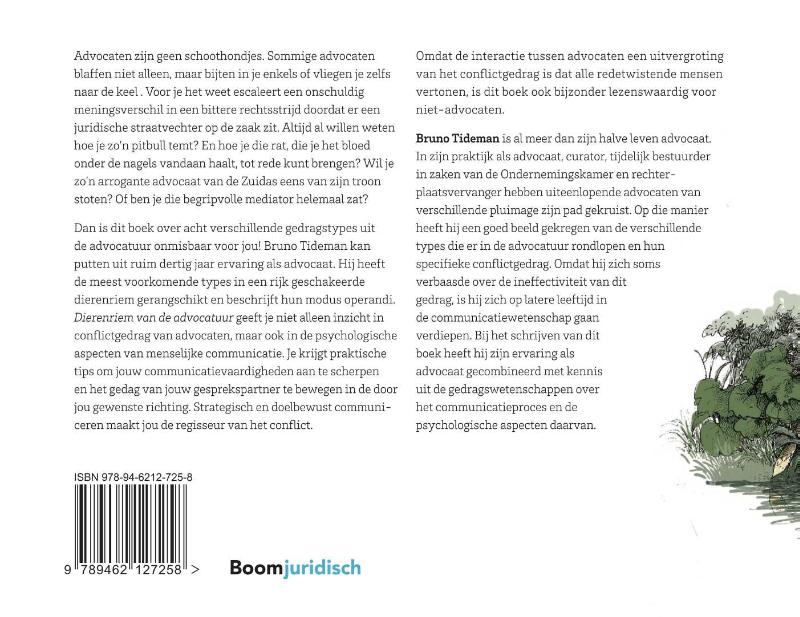 Dierenriem van de advocatuur achterkant