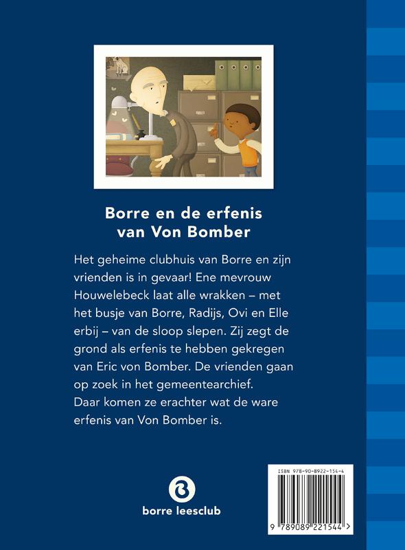 Borre en de erfenis van Von Bomber / De Gestreepte Boekjes achterkant