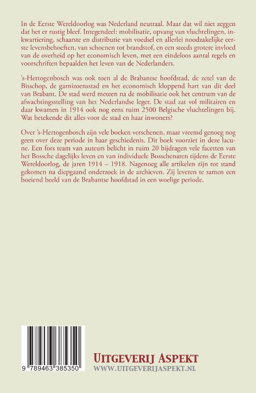 ’s-Hertogenbosch en de Eerste Wereldoorlog achterkant
