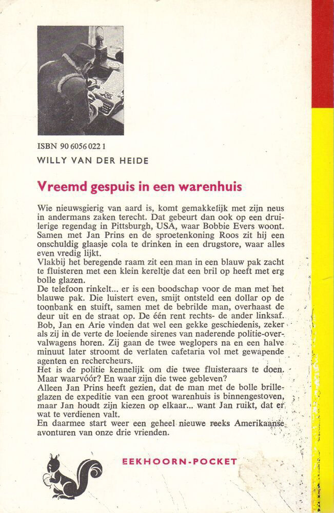 Vreemd gespuis in een warenhuis / Bob Evers-serie / 22 achterkant