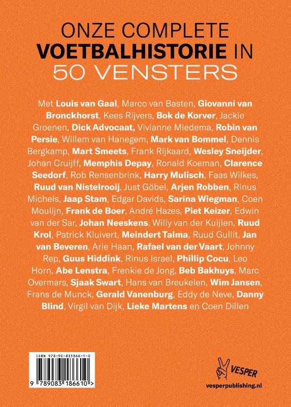 De canon van het Nederlandse voetbal De canon van het Nederlandse voetbal achterkant