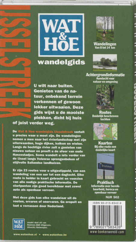 Wat & Hoe wandelgids IJsselstreek achterkant