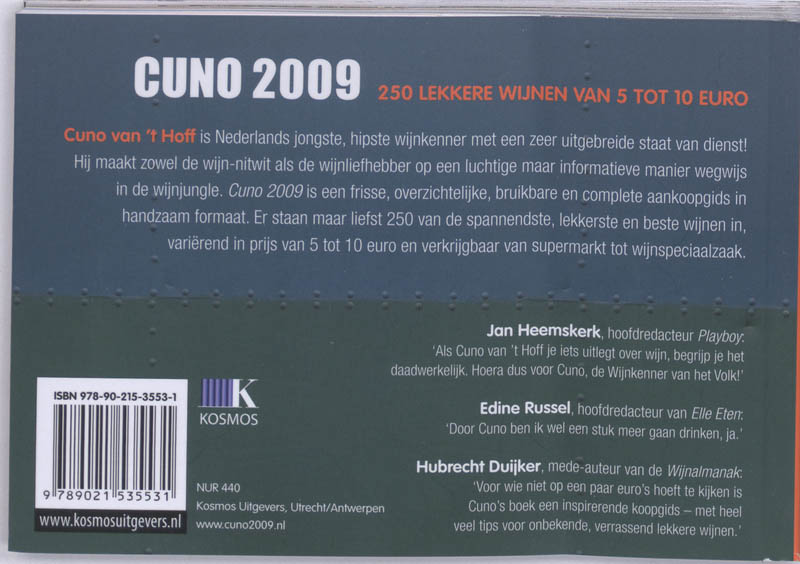 Cuno 2009 achterkant