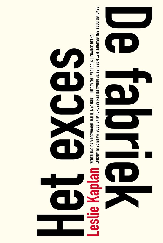 boekenbalie_9789493186521_cover Het exces – De fabriek / Franse reeks