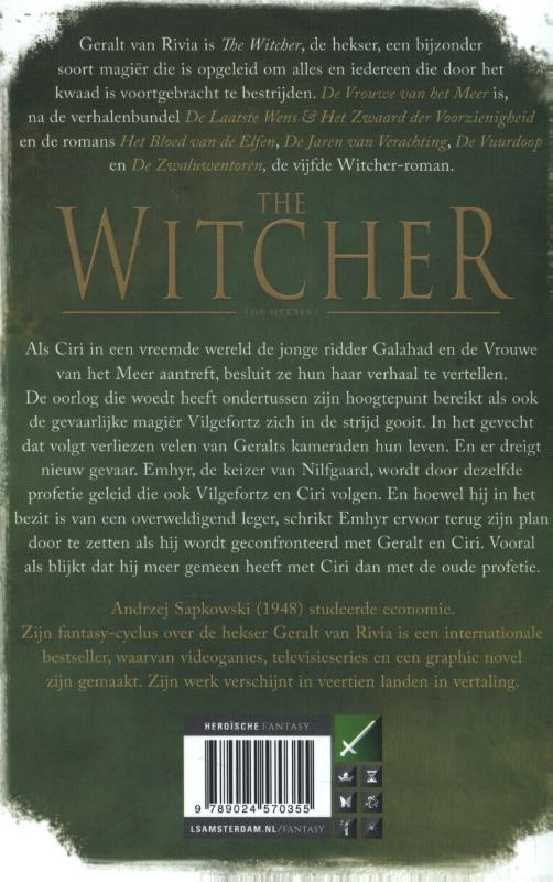 De Vrouwe van het Meer / The Witcher achterkant