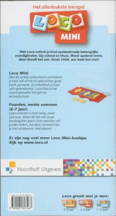 Paarden, eerste sommen / Mini Loco / 1 achterkant