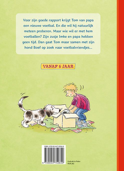 Dol op lezen! Een nieuwe bal voor Tom achterkant