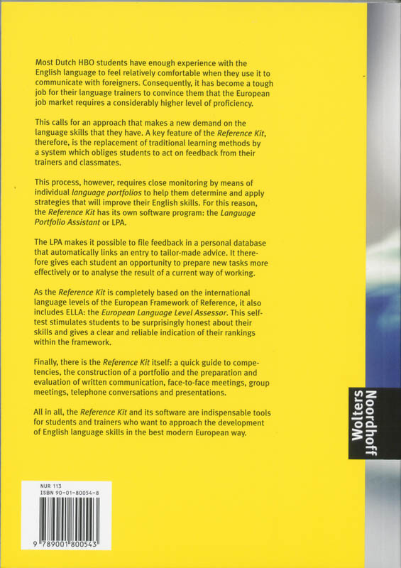The English Reference Kit achterkant