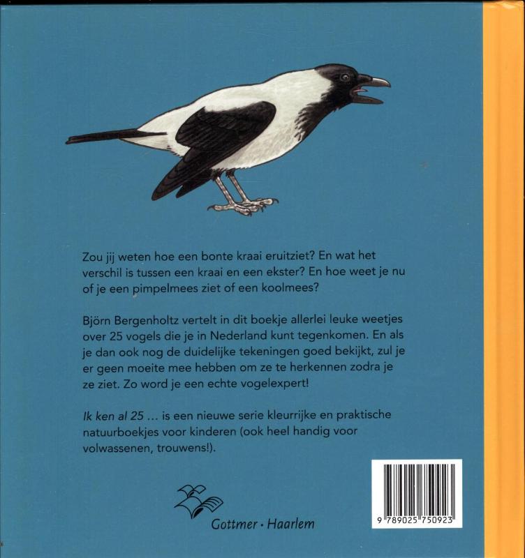 Ik ken al 25 vogels achterkant