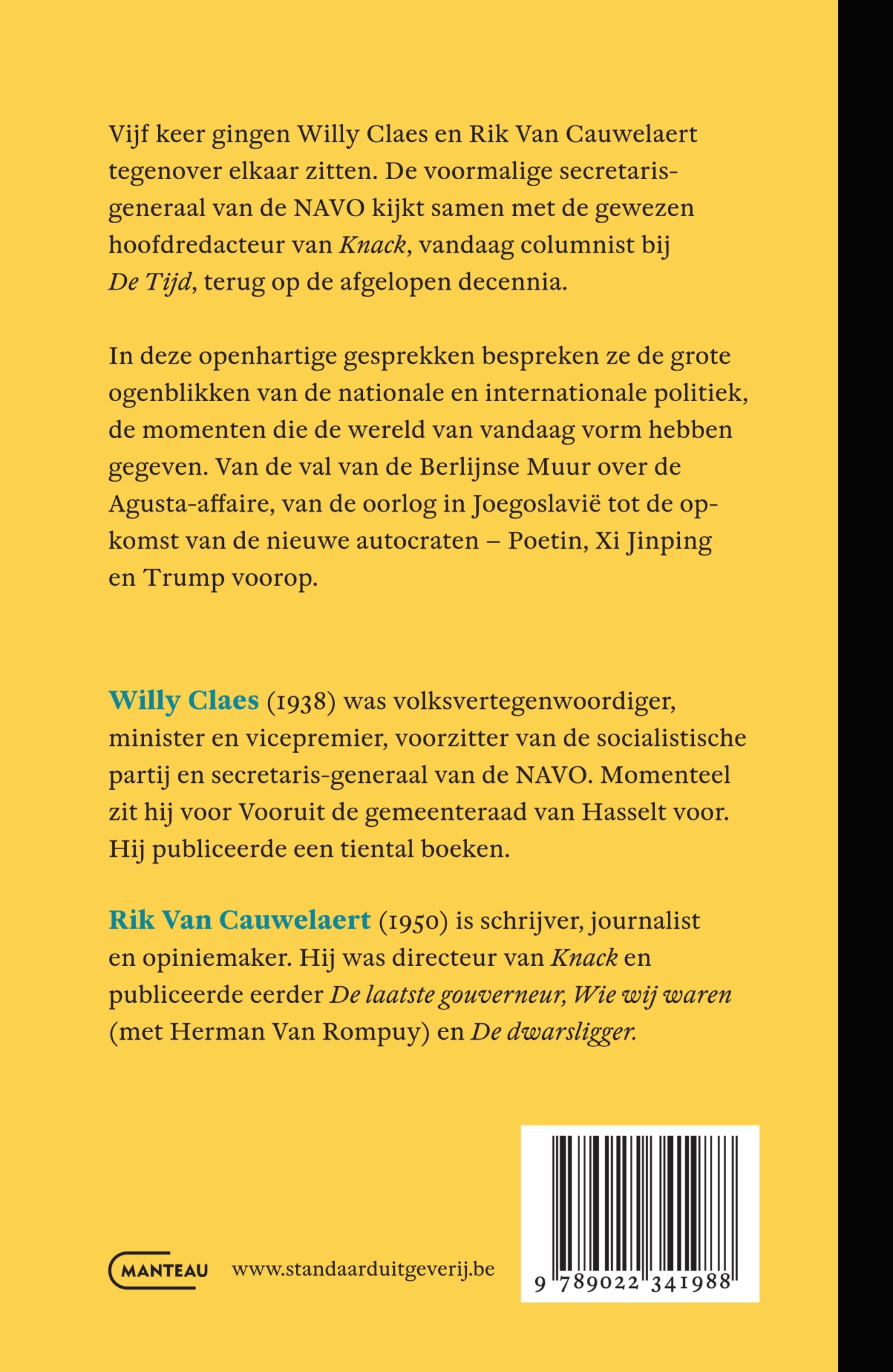 Wat ik nog kwijt wil. Een ultiem gesprek achterkant