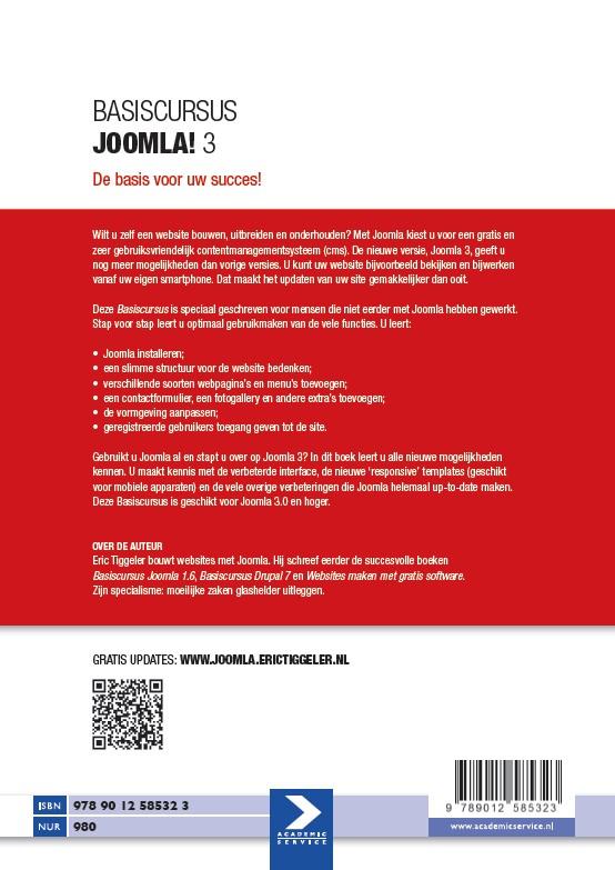 Basiscursus Joomla! 3 achterkant