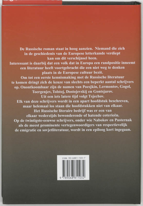Van Poesjkin tot Pasternak achterkant