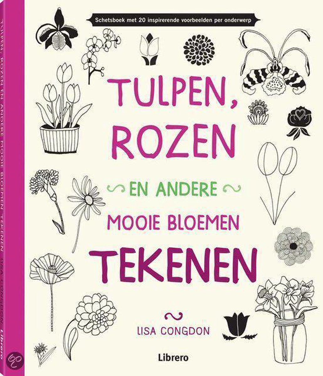 tulpen,rozen en andere mooie bloemen tekenen