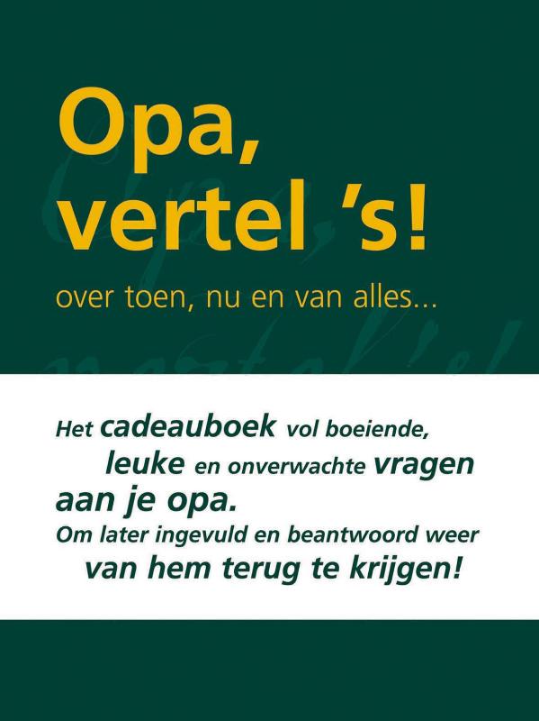 boekenbalie_9789027427359_cover Opa vertel 's / Vertel ´s serie