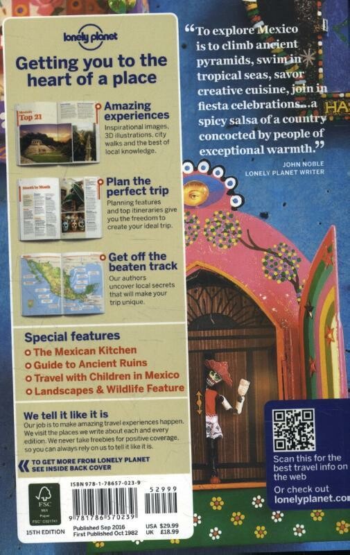 Lonely Planet Mexico dr 15 achterkant